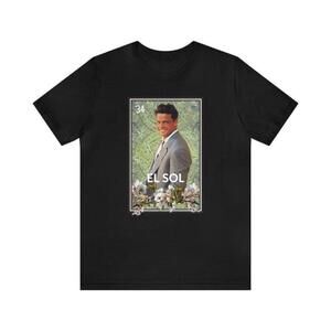 Mexican Loteria El Sol Retro Cultural Graphic Unisex Classic Casual T Shirt